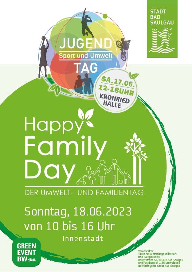Happy Family Day am 18. Juni in der Bad Saulgauer Innenstadt