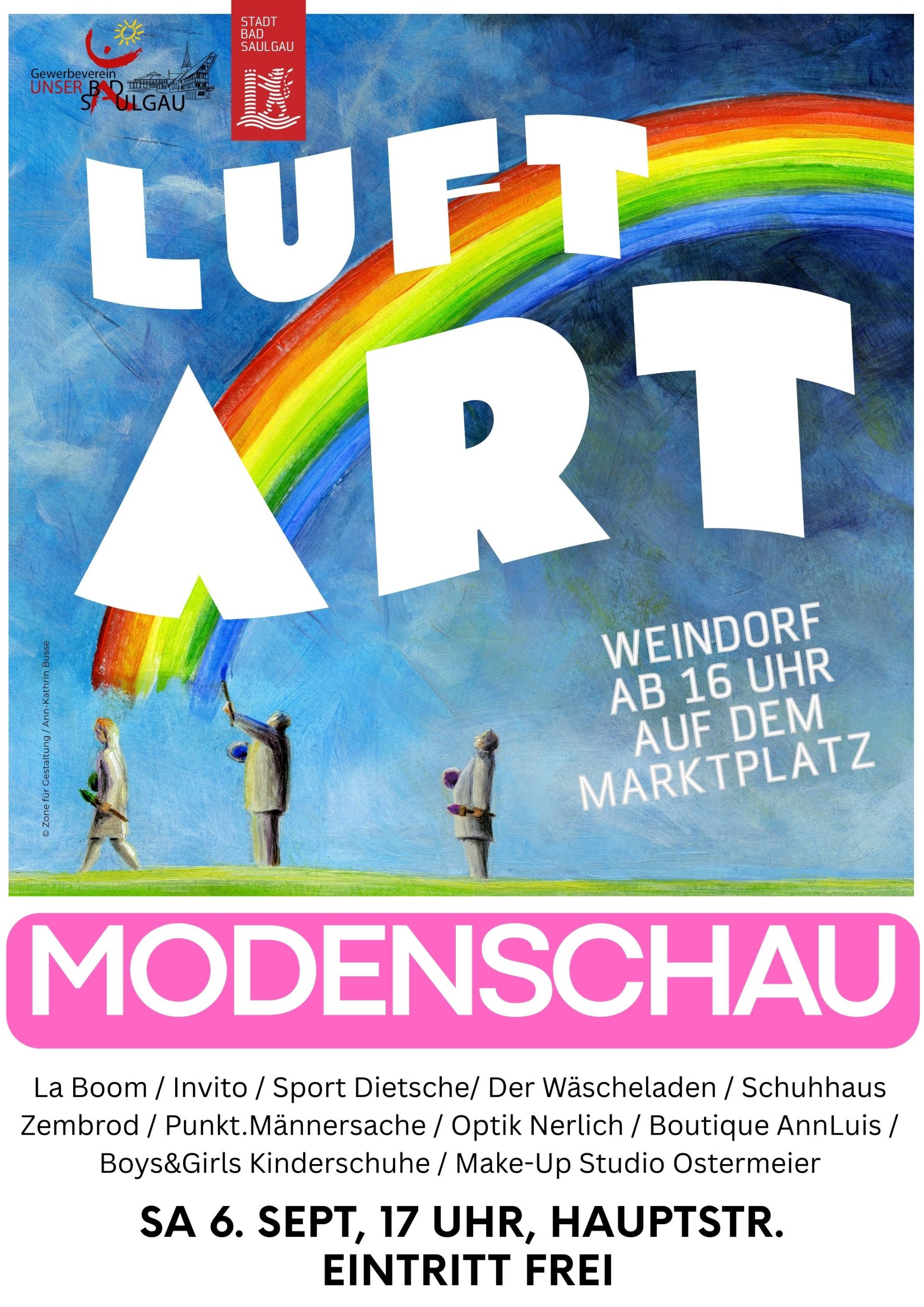 Plakat Luftart Modenschau