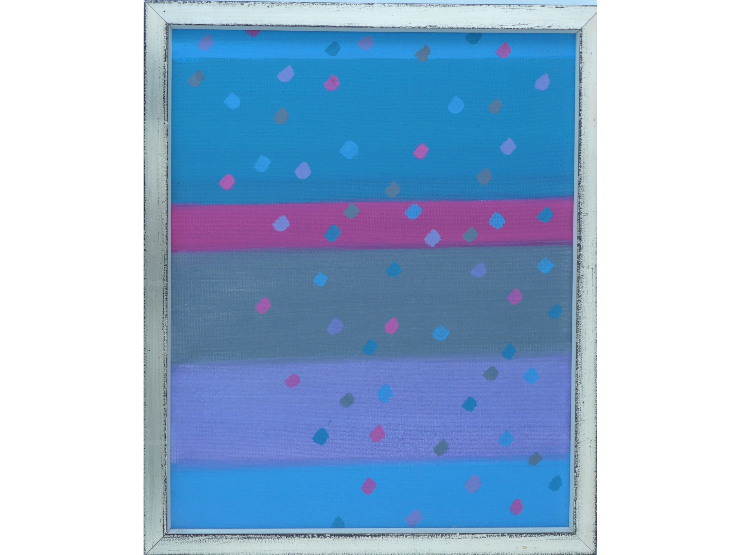 'O.T.', 1984, Acryl auf Leinwand, 30 x 24 cm, 100 € 