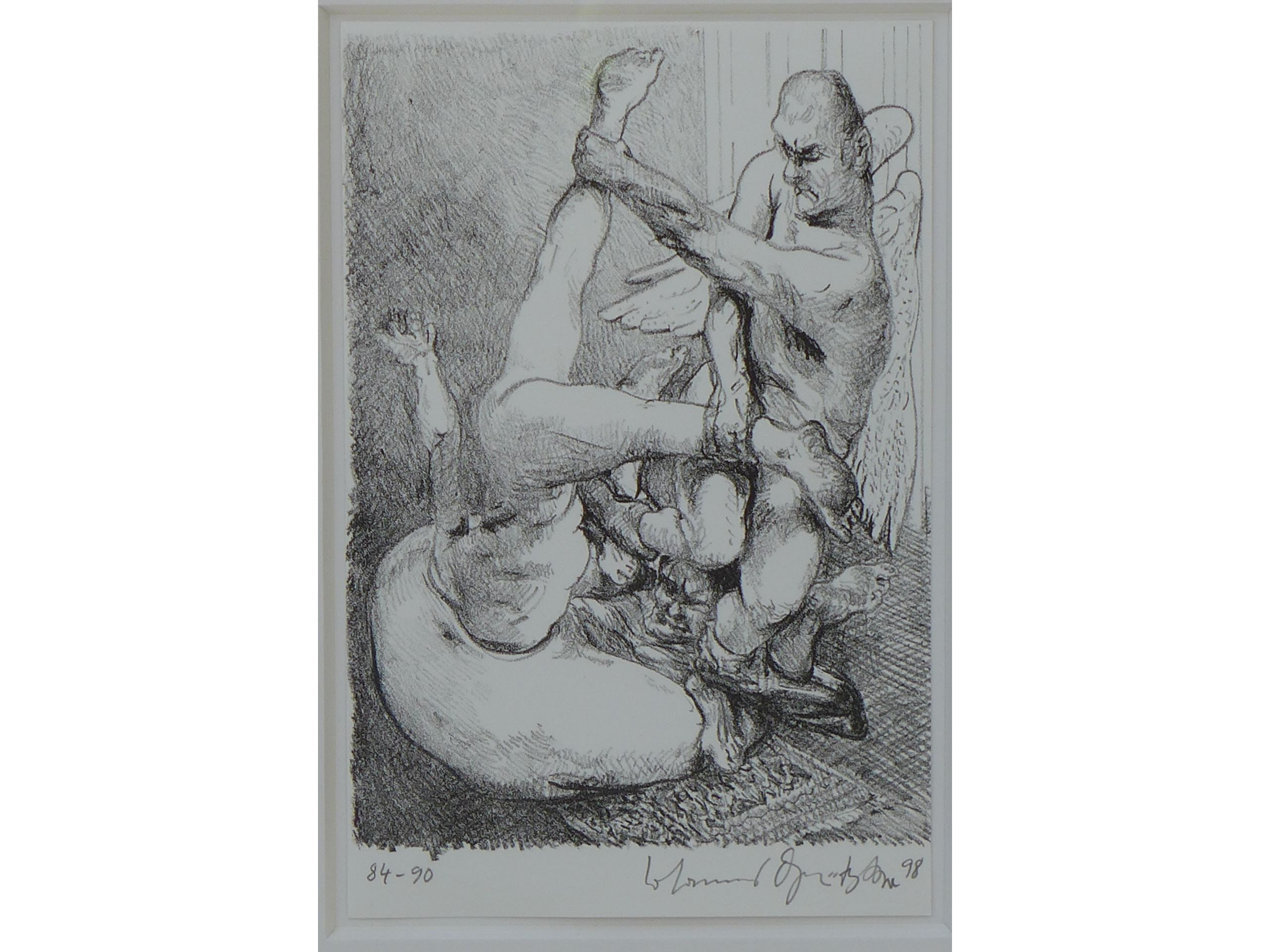 &#039;O.T.&#039;, 1998, Lithographie mit Kreide, 17 x 13 cm, 250 €