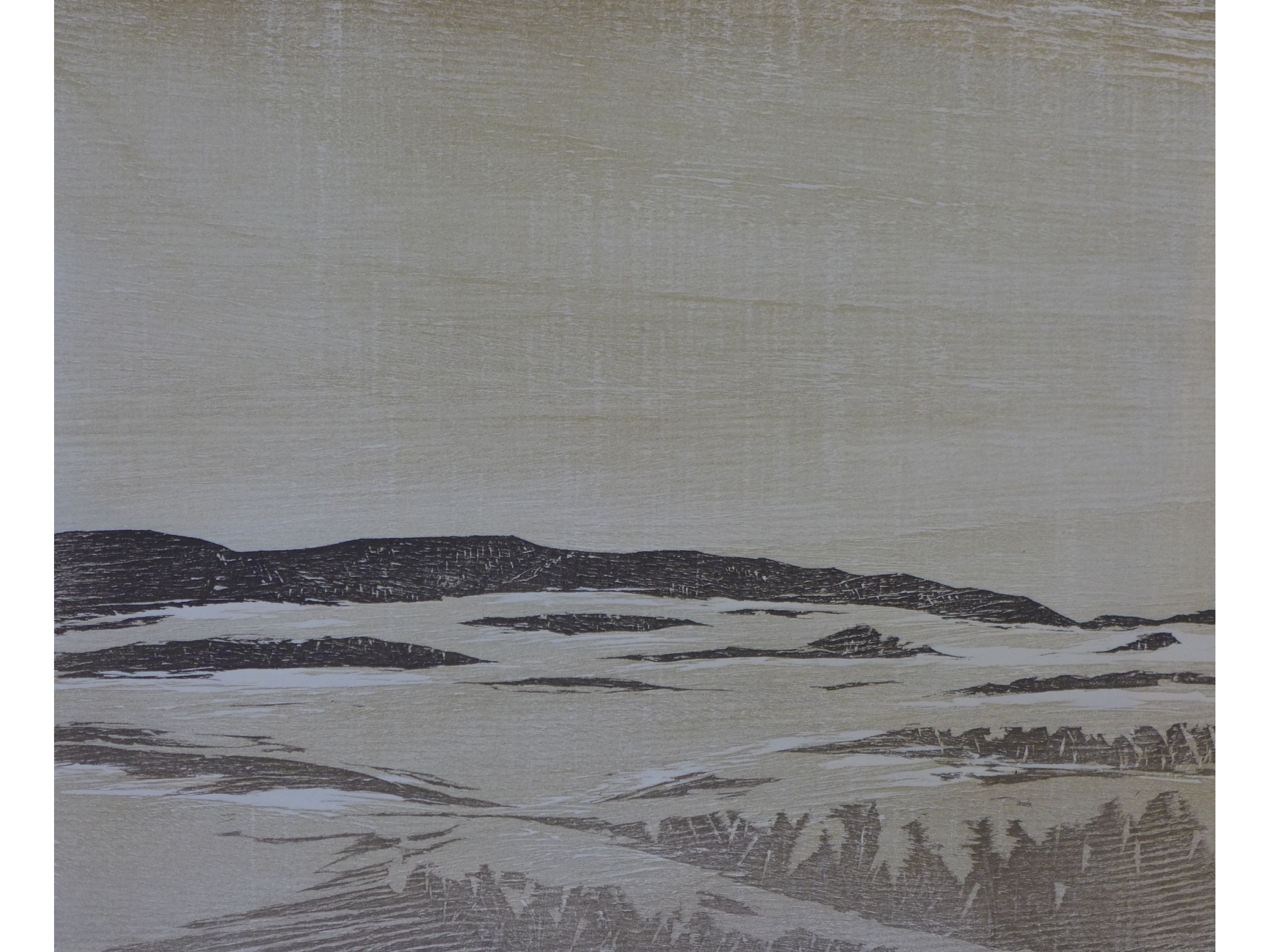 'Oberland', Farbholzschnitt, 100 x 70 cm, 70 €