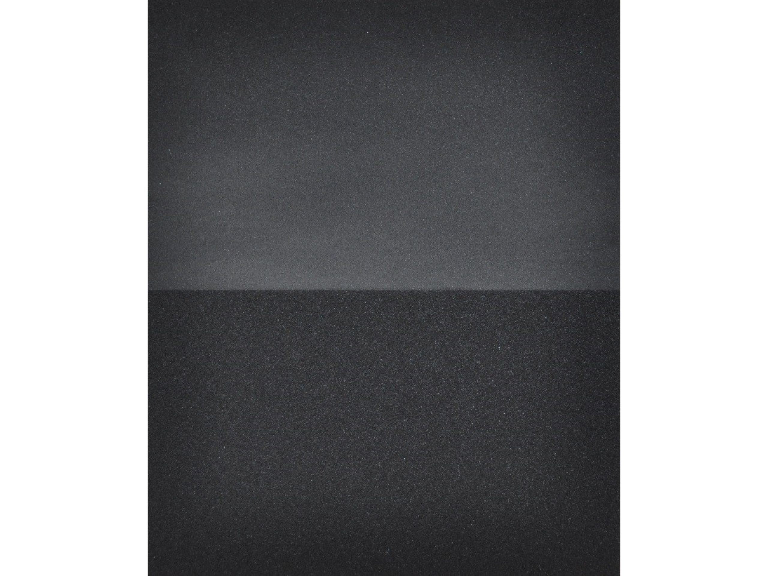 'Horizont', 2015, Schleifpapier, gebürstet, 28 x 23 cm, 150 € 