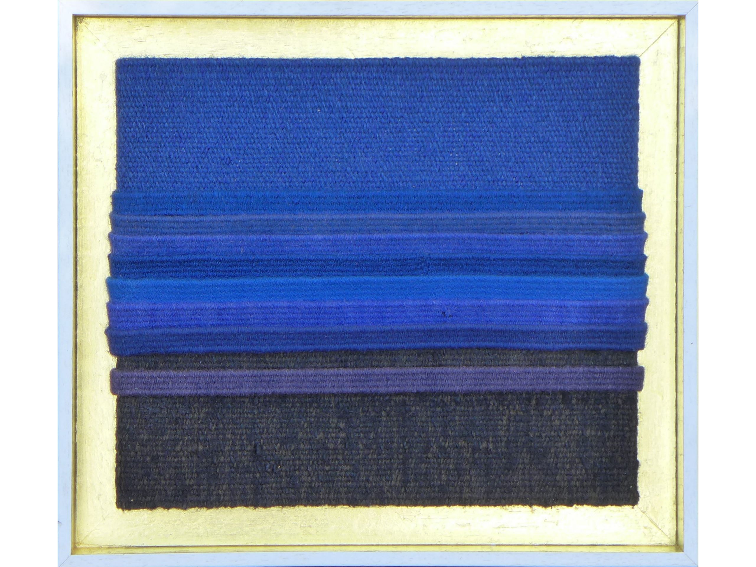 &#039;Abendlicht&#039;, 2018, Stoff auf Hartfaser, 21 x 24 cm, 100 €