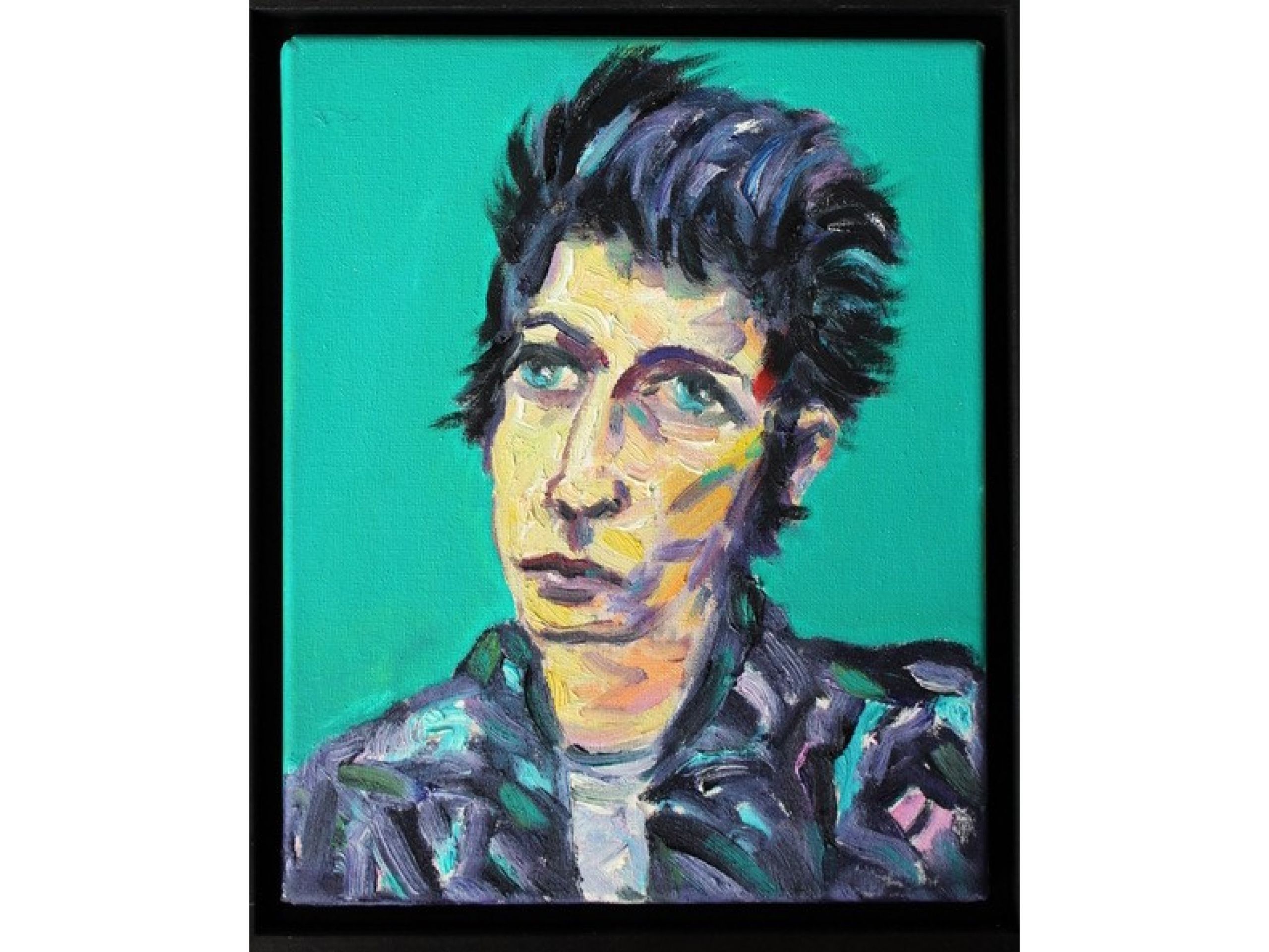 'Bob Dylan - forever young', 2019, Öl auf Leinwand, 30 x 24 cm, 300 € 