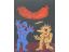 'Es geht um die Wurst', 1997, Farblinolschnitt, 25 x 20 cm, 120 € 