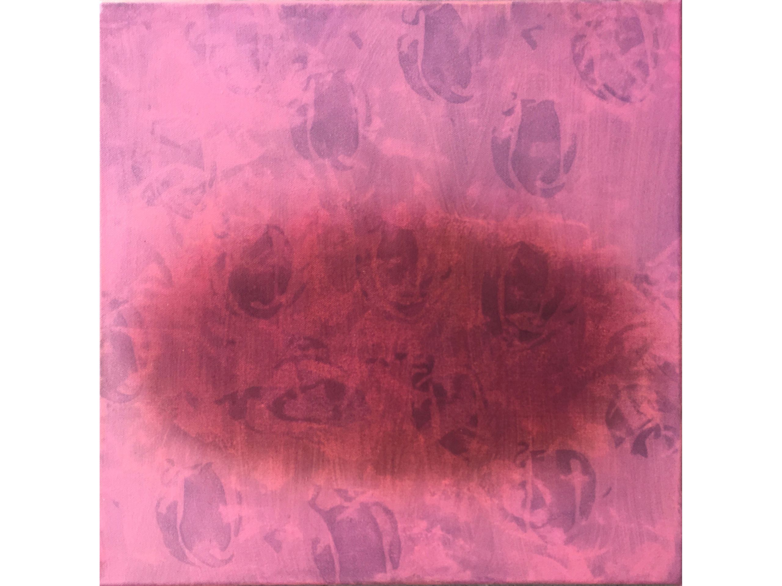 Veronika P. Dutt, 'Lichtung. Rot Barock', 2016, Acryl auf Leinwand, 40 x 40 cm, 300 € 