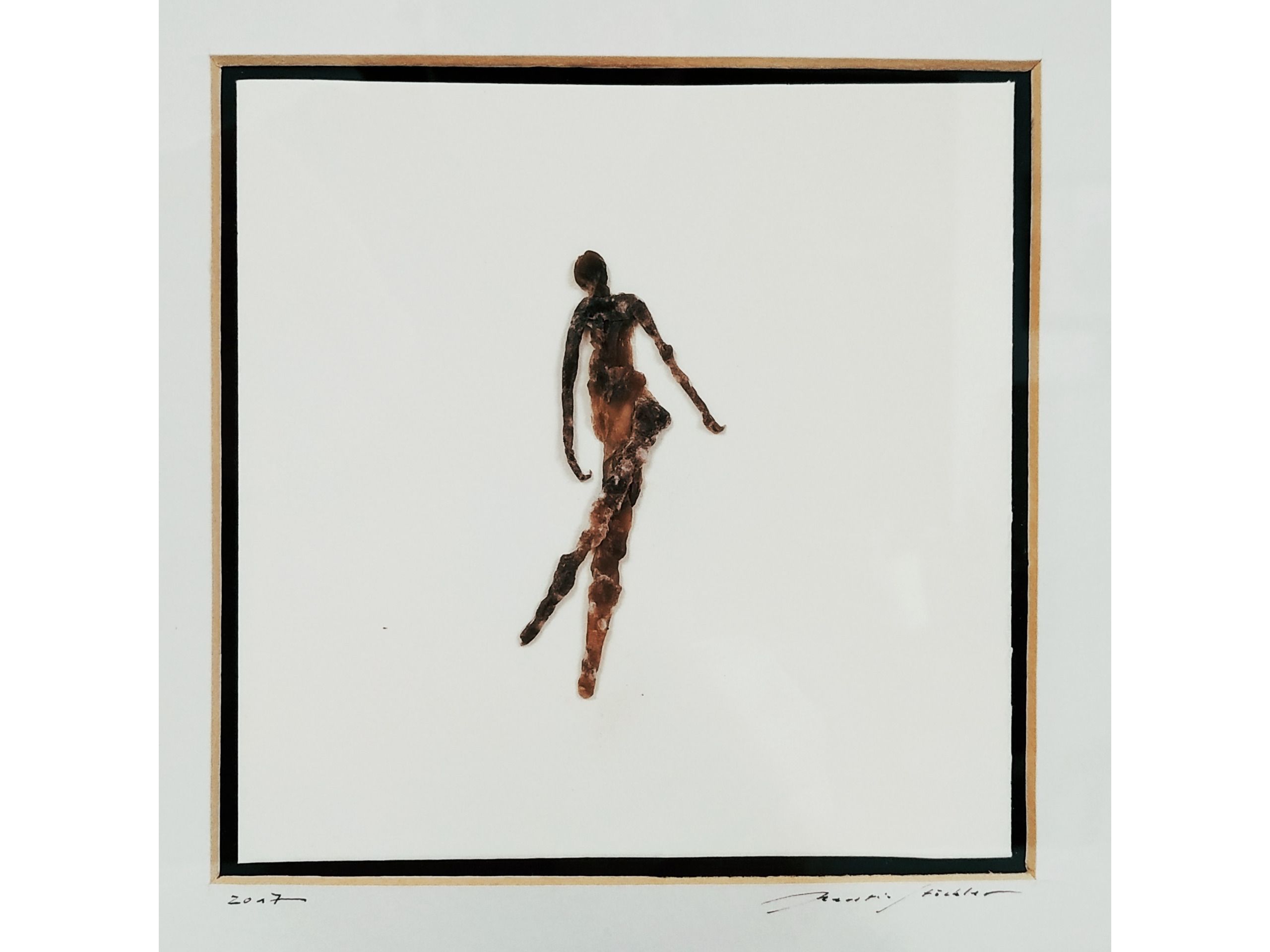 Kerstin Stöckler, 'Sich überwinden und einfach nur tanzen', 2017, Papier/Wachs,11 x 11 cm, 60 € 