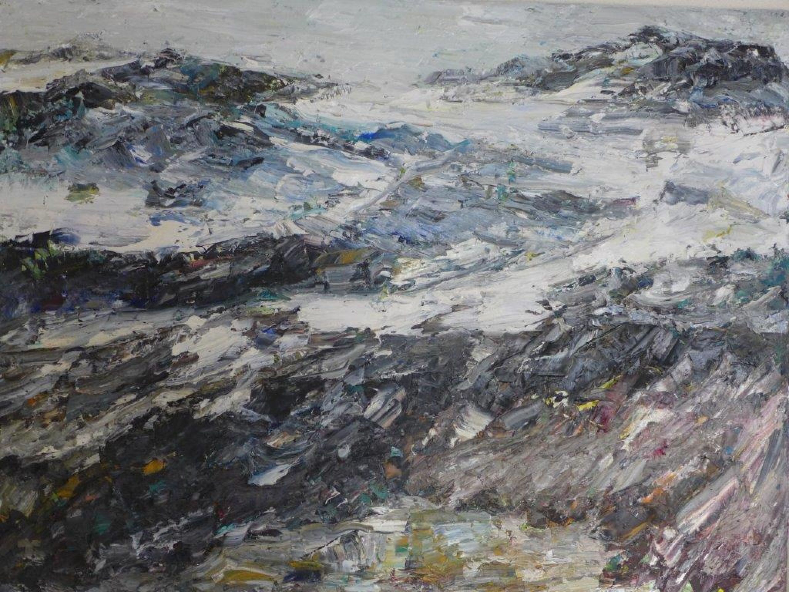 Rudi Weiss, 'Berge', 2014, Öl auf Leinwand, 80 x 100 cm, 950 € 