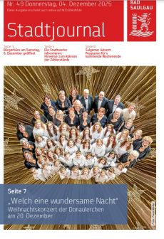 Aktuelles Stadtjournal, Donnerstag, 04.12.2025