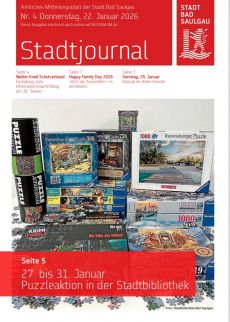 Aktuelles Stadtjournal, Donnerstag, 22.01.2026