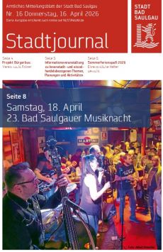 Aktuelles Stadtjournal, Donnerstag, 16.04.2026