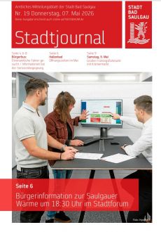 Aktuelles Stadtjournal, Donnerstag, 07.05.2026