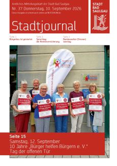 Aktuelles Stadtjournal, Donnerstag, 04.09.2026