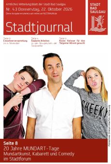Aktuelles Stadtjournal, Donnerstag, 22.10.2026