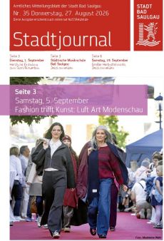 Aktuelles Stadtjournal, Donnerstag,27.08.2026