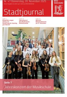 Aktuelles Stadtjournal, Donnerstag, 20.11.2025