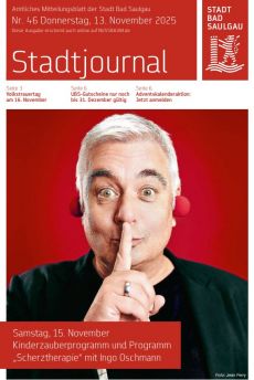 Aktuelles Stadtjournal, Donnerstag,13.11.2025