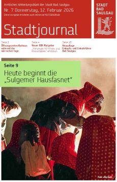 Aktuelles Stadtjournal, Donnerstag, 12.02.2026
