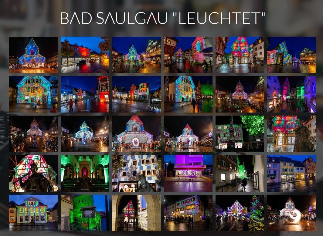 Bilder zu Bad Saulgau leuchtet 2023 gibt es unter https://www.drescher.photos/bad-saulgau-leuchtet.html