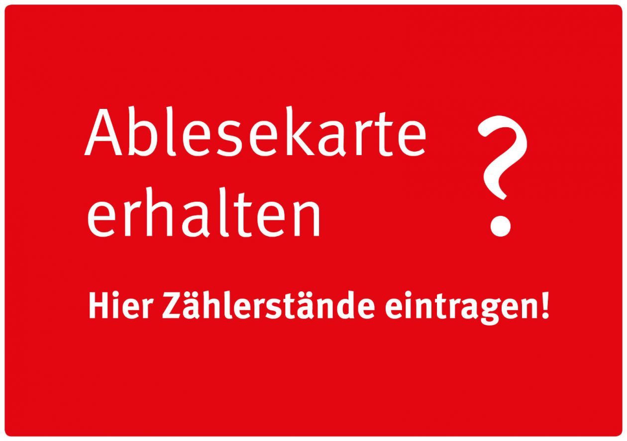 Verlinkung zur Zählerstandseingabe