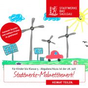 Stadtwerke-Kalender-Malwettbewerb für Kinder bis Klasse 5