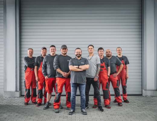 Bild mit Mitarbeitern der Stadtwerke Bad Saulgau