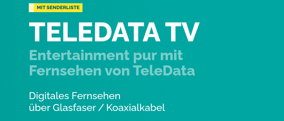 TeleData TV mit Senderliste